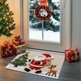 thumbnail image 5 of ToyKingdee Christmas Kitchen Rugs Bathroom Rug Non-Slip Red Door Mat Rugs for Entryway Indoor, Small Washable Throw Soft Bath Mat, Holiday Decor Untra-Thin Carpet, 5 of 6