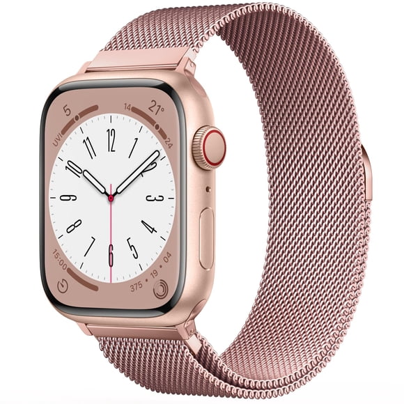 Correa de reloj BRG de acero inoxidable con asa para Apple de 38 a 49 mm