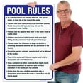 thumbnail image 2 of West Virginia Pool Rules Sign, Complies With State Of West Virginia Pool Safety Code, 24x36 Corrugated Plastic, 2 of 7