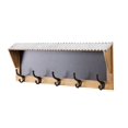 thumbnail image 1 of Rustic Farmhouse Style Wooden Chalkboard Wall Hook Coat Rack, 1 of 2