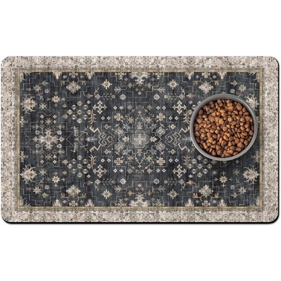 Pet Food Mats for Floor, Absorbent Dog Mat for Food and Water Dispenser Mat, Dog Food Mat Quick Dry Cat Food Mat Pet Supplies