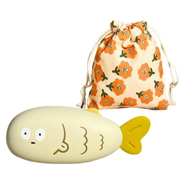 Calentador de manos eléctrico de bolsillo, reutilizable, portátil, con bolsa de almacenamiento, calentamiento rápido. Amarillo