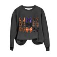 thumbnail image 6 of Raeneomay Long Sleeve Shirts for Women Fashion CrewNeck Printing Loose Round-Neck Hoodless Pullover Tops, 6 of 6