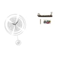 thumbnail image 1 of Reloj de pared de acrílico con diseño de barco, silencioso y ligero, con números arábigos, ideal para cocina, estudio, dormitorio y mesa., 1 of 8