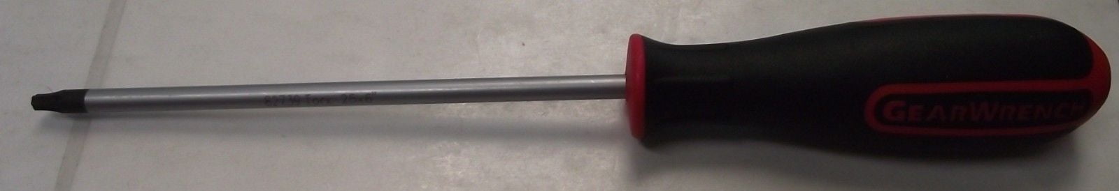 GEARWRENCH 82740 T27 x 6 Tamper Proof Torx Dual Material Screwdriver Black