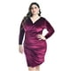 thumbnail image 5 of Vestido Elegante Roman Fashion de terciopelo Tallas Extras 109 Vino 36, 5 of 6