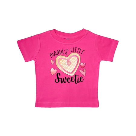 

Inktastic Mama s Little Sweetie with Pink Heart Cookie Gift Baby Boy or Baby Girl T-Shirt