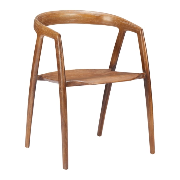 Ziran Dining Chair Walnut Dining Chair, Modern Style, Armrest support, Elm Wood, Indoor Dining