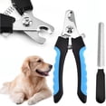 thumbnail image 1 of Cortaúñas y recortadores para mascotas para perros o gatos, con protector de seguridad rápido para evitar cortar demasiado las uñas de los pies, maquinilla de afeitar afilada, 1 of 5