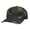 Army/Black/Black Clover, variant on Men's Lucky Shamrock circle clover Off-Center Embroidered Golf Mesh Back Trucker Hat, Loden/Black/Black Shamrock