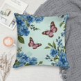 thumbnail image 5 of Pioneer Flower And Butterfly Pillow Covers,Pioneer Flower And Butterfly Throw Pillow Covers 20"×20" ,Living Room Sofa Couch Pillow Covers,Decorative Pillow Covers, 5 of 7