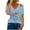 Light Blue, variant on Lumivie Womens Tank Tops Casual Cropped Tanks White Tshirts Shirts For Women Vneck Womens Blouses Dressy Casual V Neck T Shirts For Women Cotton Loose Fit