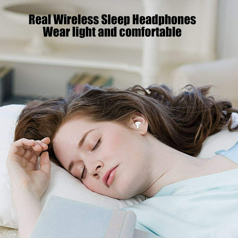 SK19 Mini Bluetooth 5.3 Earphones with Noise Reduction Ultra Small Invisible Design Ideal for Sleep Comfortable Fit Invisible Sleep Earplugs for Lateral Sleepers White Walmart
