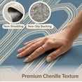 thumbnail image 6 of ODIKA 3'x5' Washable Accent Rug Pet Friendly, Non-Shedding Mat Modern Abstract Arches Symmetrical Panels Distressed Flourishes for Bedside, Nursery Room, 6 of 7