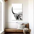 thumbnail image 2 of Elephant Stock Peeking Cow Ii Wall Art - Vertical Multi Panel Canvas - Living Room Wall Decor - Animal Multi Panel - White And Gray Decor By Sisi And Seb - 28" x 45", 2 of 8