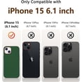 thumbnail image 3 of Compatible with iPhone 15 Case, Liquid Silicone Slim Shockproof Protective Phone Case for iPhone 15 6.1 inch[Microfiber Lining]. (Alpine Green), 3 of 12
