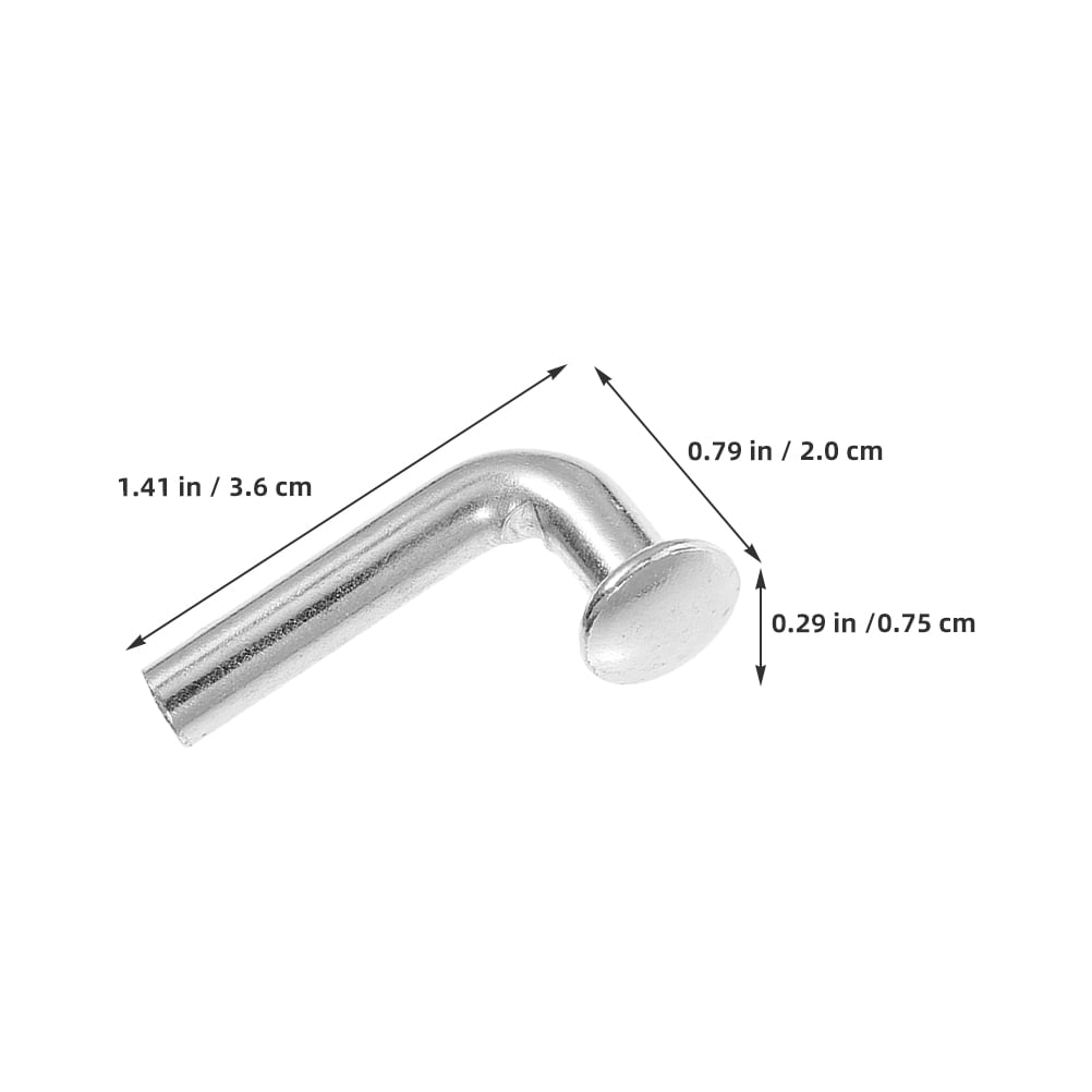 LOLIPPYY 100Pcs Plated Silver Galvanized Pallet Rack Safety Pins with 90 Degree Bend for Industrial Shelving