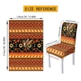 thumbnail image 7 of TSOVTHRID Aztec Tribal Hummingbird Sunflower Print 5 Pcs Tablecloth Chair Covers Set Removable Washable Table Cover with Stretch Seat Slip Covers for Home Hotel Dining Room Banquet Party Decor, 7 of 7