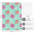 thumbnail image 2 of 2 Pcs Pioneer Flower Floral Print Pattern Kitchen Towels, Funny Microfiber Dish Towel Set, 18" X 26" Tea Towels, 2 of 6