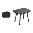 thumbnail image 1 of Mesa de campamento plegable mesa de playa liviana compacta para patio de picnic de patio Bolsa negra, 1 of 8