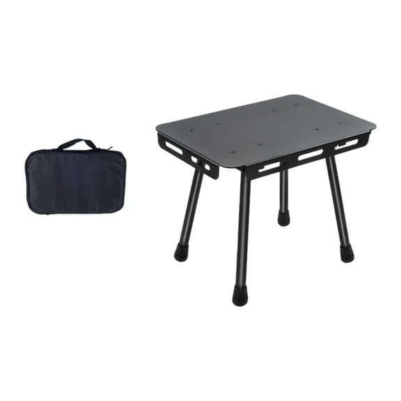 MAGIDEAL Folding Camping Table Beach Table with Carry Bag Heavy Duty Small Chair Portable Black Bag