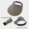 thumbnail image 5 of HONHUZH Summer Hats Womens Foldable Golf Sun Visor Hat UPF 50 Wide Brim Adjustable Summer Beach Cap, 5 of 6