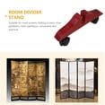 thumbnail image 2 of GOOHOCHY Wooden Room Divider Base with Movable Wheels for Screens and Partitions in Brown Color Stable and 2pcs, 2 of 9