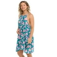 thumbnail image 2 of Eidon Women's Standard Sarah High Neck Rayon Dress Cover Up, Tropical Paradise L, 2 of 5