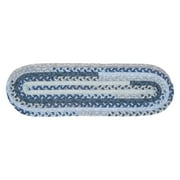 Colonial Mills Print Party Stair Tread - Oval - 8 x 28 in. - Set of 13
