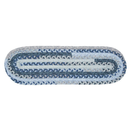 Colonial Mills Print Party Stair Tread - Oval - 8 x 28 in. - Set of 13