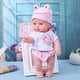 thumbnail image 2 of Muñeca terminada de 30 cm PVC lavable 3D Prop Doll Baby Companion Toys (rosa), 2 of 7