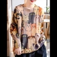 thumbnail image 4 of Suéter Navideño para Mujer, Suéteres Holgados de Punto con Estampado Gráfico, Suéteres Informales de Gran Tamaño. Color XXL, 4 of 7