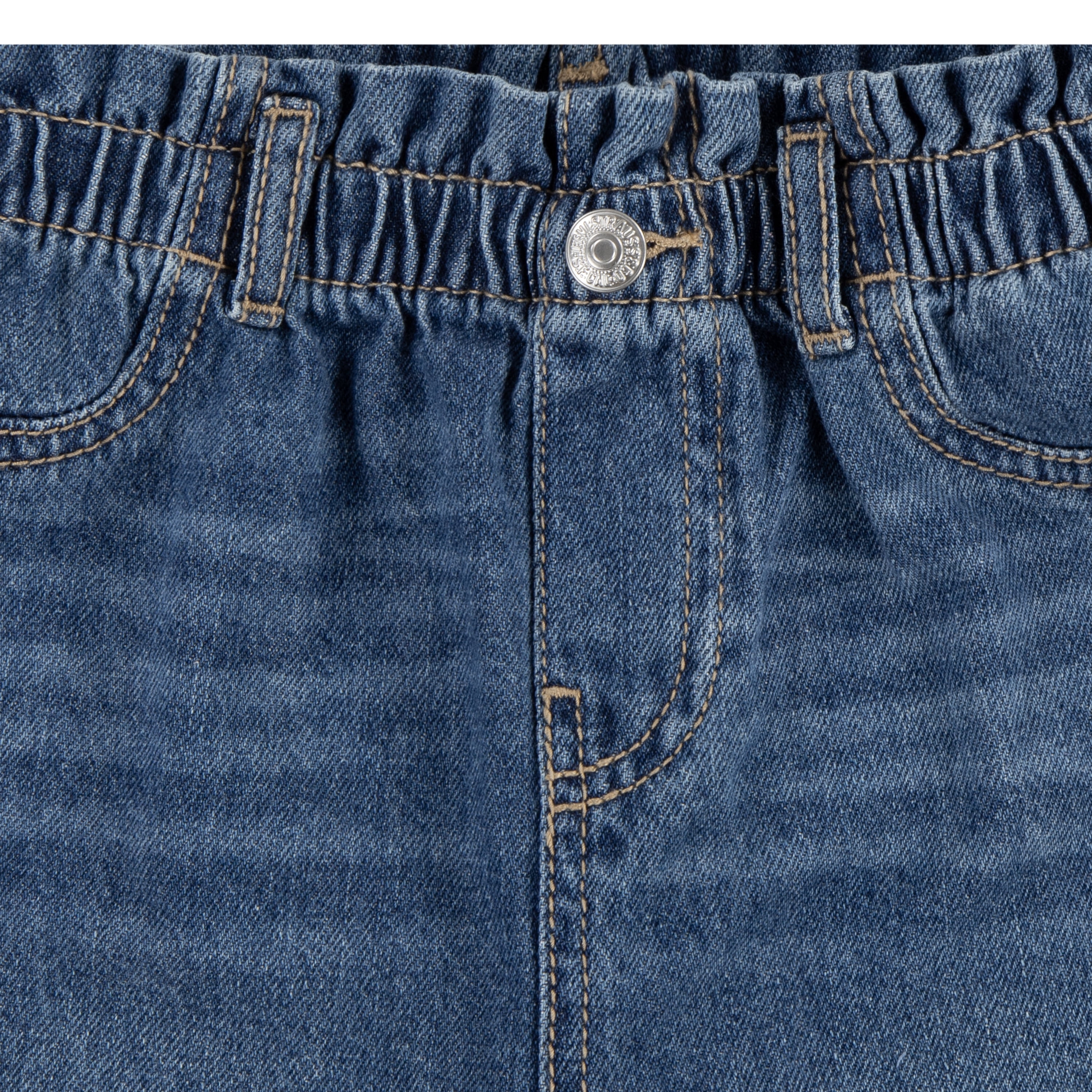 Levi's Girls Toddler High Rise Loose Paperbag Jean, Sizes 2T-4T