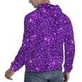 thumbnail image 6 of Goofa Purple Glitter for Men's Hooded Sweatshirt - Lightweight Pullover Hoodie with Kangaroo Pocket, Perfect for Everyday Wear-Large, 6 of 7