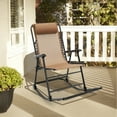 thumbnail image 2 of Patiojoy Foldable Rocking Chair Zero Gravity Lounge Rocker with Headrest Outdoor Portable Rocker Beige, 2 of 8