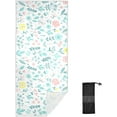 thumbnail image 2 of Small Colorful Flowers Beach Towel 30" x 60", Quick Dry Bath Towel Super Absorbent Lightweight Travel Towel for Beach Yoga Swim Sport Camping Holiday, 2 of 7