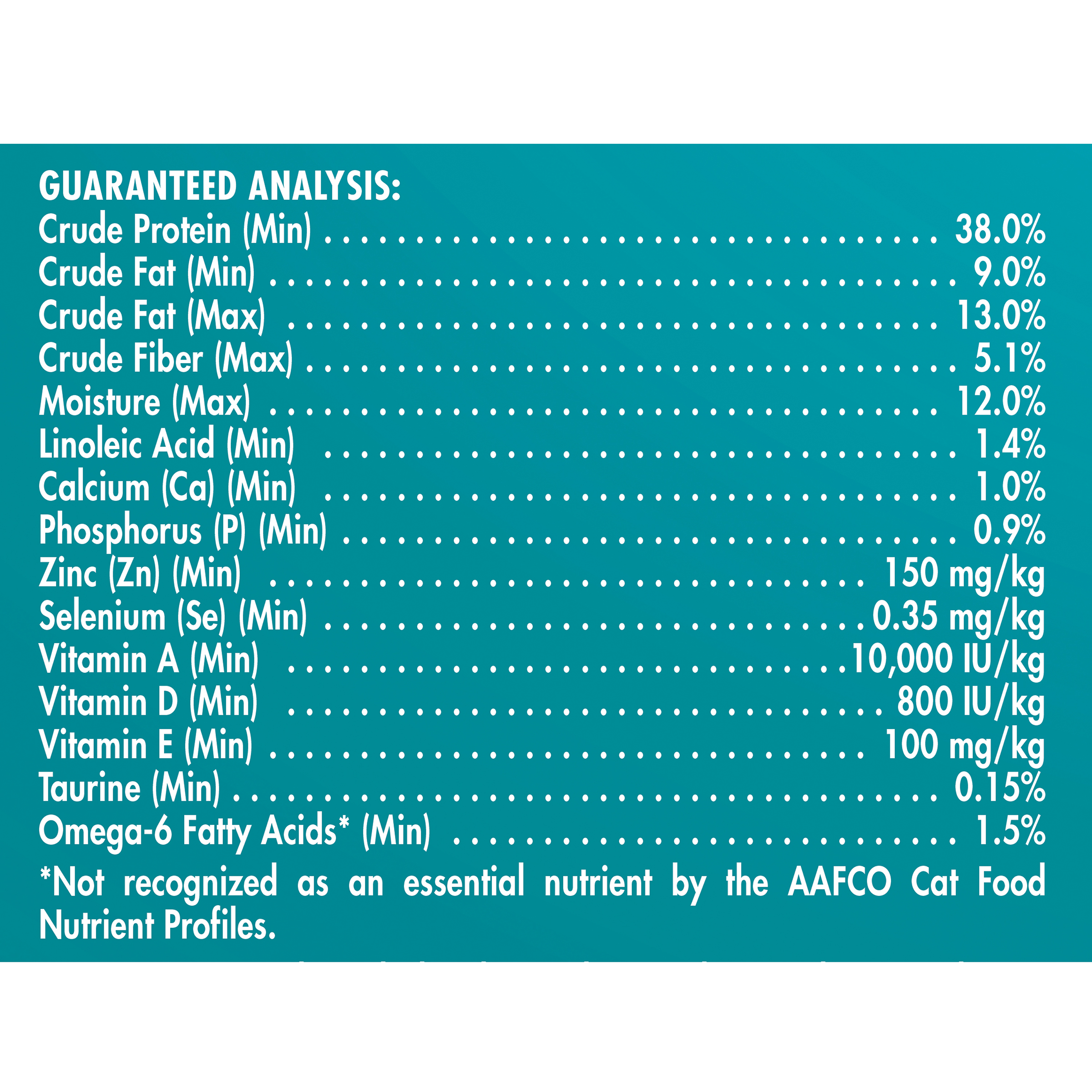 purina indoor cat food nutritional information
