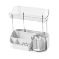 thumbnail image 5 of Vaveren Makeup Desk Organizer Container Cosmetic Storage for Dresser Counter Bedroom White Double, 5 of 8