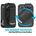 thumbnail image 4 of Case for Tandem t:Slim X2 Insulin Pump, Form-Fit Cover [Built-In Screen Protection] and [Rotating Metal Belt Clip] - Black Vegan Leather, 4 of 8