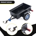 thumbnail image 6 of LeeQinersw 1/24 1/30 RC Crawler Trailer Sturdy Easy Installation for SCX30 Toy Vehicles Black, 6 of 9