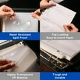 thumbnail image 2 of Clear Sheet Protectors, 8.5" x 11", 150 Pack, Durable, Top Load,Reinforced Holes, Acid-Free/Archival Safe, 2 of 6
