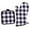 Black, variant on Buffalo Check Plaid Oven and Pot Holders Set - Pure Cotton for Kitchen and Grill