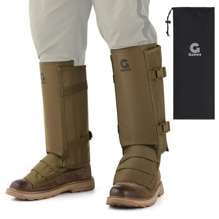 Gonex Snake Gaiters Waterproof Snake Bite Protection for Women Men Adjustable Boot Cover Gaiters for Hiking Hunting