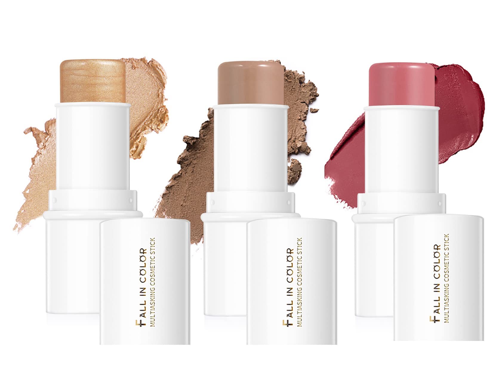 Makeup Sticks Kit,Cream Blush Stick Matte Multi Stick Makeup for Cheeks