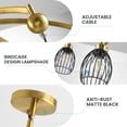 thumbnail image 6 of LovingAHome Farmhouse Dining Room Light Fixtures 7-Light Rustic Black Chandeliers for Living Room Bedroom,Foyer, 6 of 8