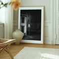 thumbnail image 6 of One Way, Hudson - Hudson New York Photography Black and White Architecture Street Photography Nightlife Cityscape Minimalist Vintage Oak Framed Wall Art Print 9 x 12 inches, 6 of 12