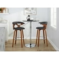 thumbnail image 2 of LumiSource Grey Gardenia 30" Fixed-Height Barstool - Set of 2, 2 of 6