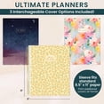 thumbnail image 4 of bloom daily planners Undated Ultimate Planner & Calendar, Monthly & Weekly, 9" x 11", Interchangeable Cover, Stickers Included, 4 of 23