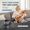 thumbnail image 5 of cnv 5-in-1 Pet Grooming Vacuum Kit with Low Noise Cordless Clippers, 2.5L Dust Cup, 3 Suction Modes, and 5 Professional Grooming Tools for Dogs, Cats, and Other Pets – White, 5 of 5