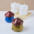 thumbnail image 4 of YIEMEEN Mushroom House Resin Jar Silicone Molds with Lid Epoxy Resin Silicone Mold for Candle Holder Storage Jar Home Decoration, 4 of 12